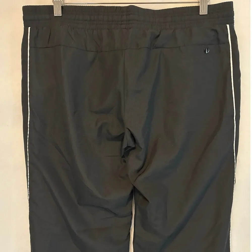 Nike Y2K Track Pants Boys L / Men's M Baggy Black Mesh Lined Athletic Dept
